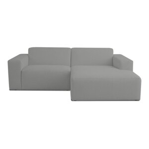 Siva kutna garnitura od bouclé tkanine (s desnim kutom) Roxy – Scandic
