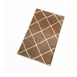 Smeđa kupaonska prostirka 50x80 cm Diamond – Mila Home