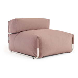 Svijetlo crveni vrtni tabure Square – Kave Home