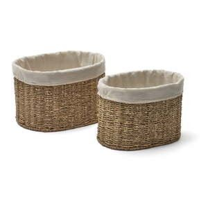 Košare u setu 2 kom od morske trave 35x25x25 cm Tossa – Kave Home
