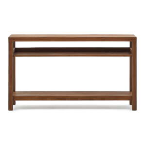 Pomoćni stol od masivne tikovine u prirodnoj boji 35x140 cm Sashi – Kave Home
