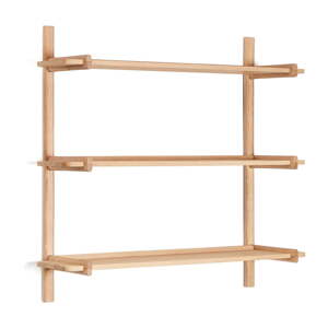 Modularni sustav polica od punog hrasta u prirodnoj boji 110x98 cm Sitra – Kave Home