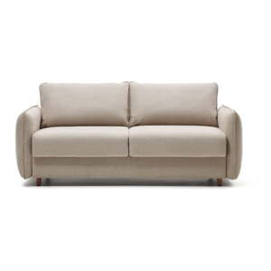Bež sklopiva sofa 185 cm Carlota – Kave Home