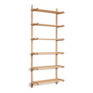 Modularni sustav polica od punog hrasta u prirodnoj boji 90x202 cm Sitra – Kave Home