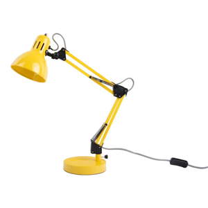 Svijetlo žuta stolna lampa s metalnim sjenilom (visina 52 cm) Funky Hobby – Leitmotiv