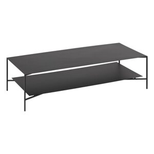 Crni željezni stolić za kavu 60x140 cm Azisi – Kave Home