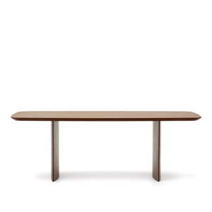 Smeđi blagovaonski stol u dekoru oraha 100x240 cm Litto – Kave Home
