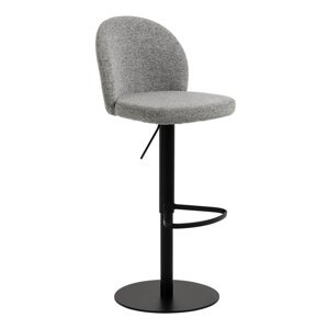 Crna/siva barska stolica podesive visine (visine sjedala 55 cm) Patricia – Actona