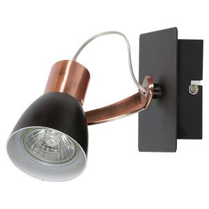 Crna/u bakrenoj boji zidna lampa Markus – Candellux Lighting