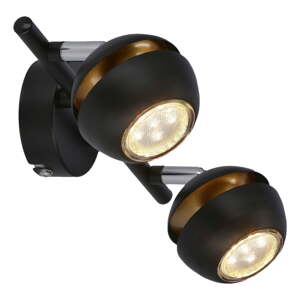 Crna/u zlatnoj boji stropna svjetiljka s metalnim sjenilom 8x32 cm Boni – Candellux Lighting