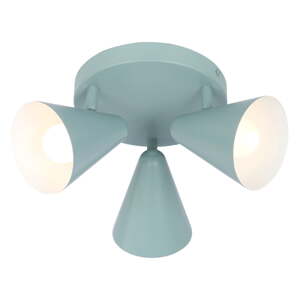 Plava stropna svjetiljka s metalnim sjenilom 34x34 cm Amor – Candellux Lighting