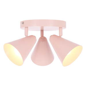 Svijetlo ružičasta stropna svjetiljka s metalnim sjenilom 34x34 cm Amor – Candellux Lighting