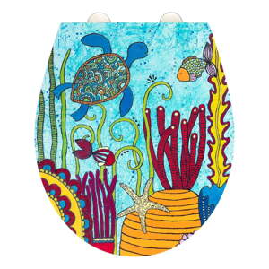 WC daska s automatskim zatvaranjem 37 x 44,5 cm Rollin'Art Under Water – Wenko