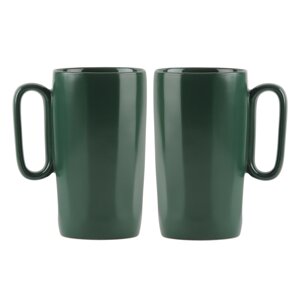 Tamno zelene šalice u setu 2 kom od kamenine 330 ml Fuori – Vialli Design