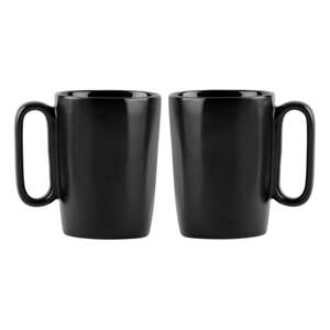 Crne šalice u setu 2 kom od kamenine 250 ml Fuori – Vialli Design