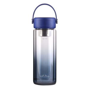 Plava staklena boca za vodu 350 ml Fuori – Vialli Design