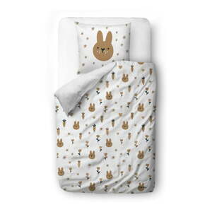 Dječja posteljina za krevet za jednu osobu od pamučnog satena 135x200 cm Sweet Bunnies – Butter Kings