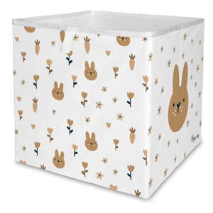 Bijeli tekstilni organizator za dječje igračke 32x32x32 cm Sweet Bunnies – Butter Kings