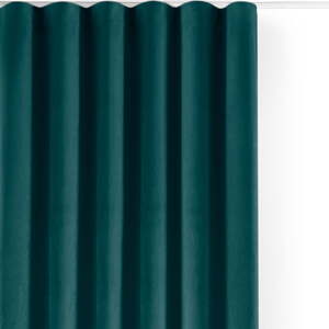 Petrolej zelena zavjesa za djelomično zamračenje od samta 265x270 cm Velto – Filumi