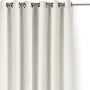 Krem zavjesa za djelomično zamračenje od samta 265x175 cm Velto – Filumi