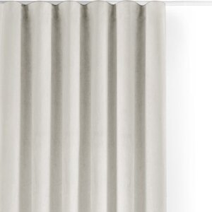 Krem zavjesa za djelomično zamračenje od samta 530x225 cm Velto – Filumi