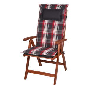 Crveni/crni vrtni jastuk za sjedenje 21x120 cm Hemsby – Sun Garden