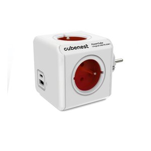 Razdjelnik utičnica 12 cm PowerCube Original USB – Cubenest