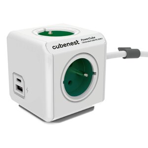 Razdjelnik utičnica 13 cm PowerCube Extended USB – Cubenest