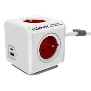 Razdjelnik utičnica 13 cm PowerCube Extended USB – Cubenest