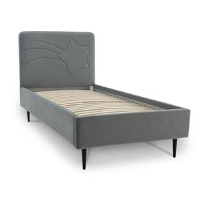 Sivi dječji krevet 90x200 cm Star – Scandic