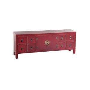 Crvena niska komoda 130x50,5 cm Oriente – Ixia