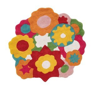 Pamučni dječji tepih ø 100 cm Flowers – Ixia