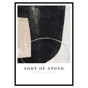 Slika 72x102 cm Sort Of Stone   – Malerifabrikken