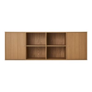 Niska viseća komoda u dekoru hrasta u prirodnoj boji 176x61 cm Mistral – Hammel Furniture