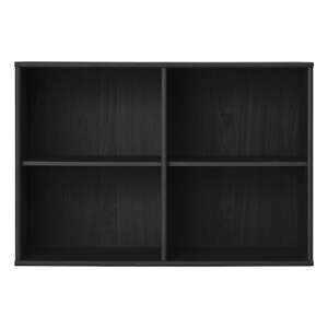 Crna viseća biblioteka u dekoru jasena 89x61 cm Mistral – Hammel Furniture