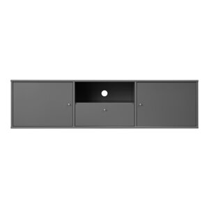 Antracitno siva TV komoda 161x42 cm Mistral – Hammel Furniture
