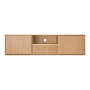 TV komoda u dekoru hrasta u prirodnoj boji 161x42 cm Mistral – Hammel Furniture