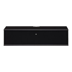 Crna TV komoda u dekoru jasena 89x22 cm Mistral – Hammel Furniture