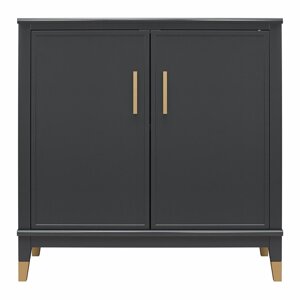 Crni ormarić 84x84 cm Westerleigh – CosmoLiving by Cosmopolitan