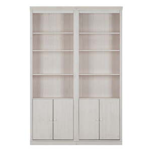 Bijela biblioteka od masivnog bora 148x223 cm Anita – Støraa