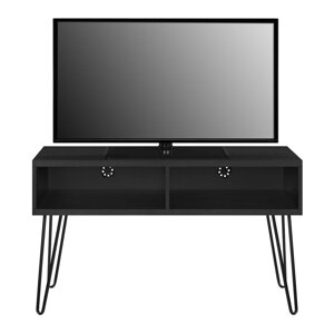 Tamno siva TV komoda u dekoru hrasta 107x63 cm Owen – Støraa