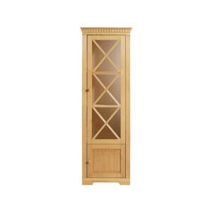 Vitrina od masivnog bora u prirodnoj boji 180x35 cm Lisa – Støraa