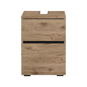 Ormarić za ispod umivaonika u dekoru hrasta u prirodnoj boji 40x55 cm Wisla – Støraa
