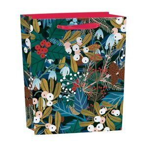 Poklon vrećica s božićnim motivom 25x10 cm Winter Foliage – Roger la Borde
