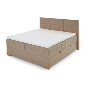 Bež boxspring krevet s prostorom za pohranu 160x200 cm Tambo – Meise Möbel