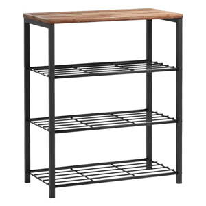 Crni metalni ormarić za cipele Layk – Kalune Design