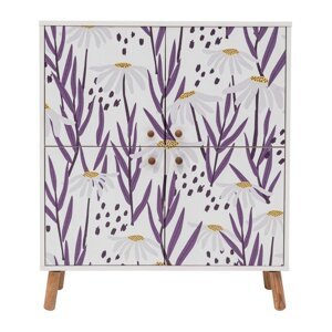 Bijeli ormarić 95x111 cm Multilux – Kalune Design