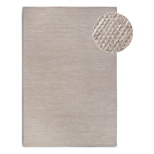 Bež ručno rađen tepih od mješavine vune 80x150 cm Pradesh Linen White – Elle Decoration