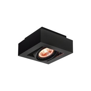 Crna stropna svjetiljka s metalnim sjenilom 18,5x18,5 cm Loid – GTV