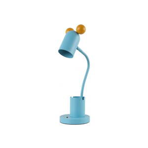 Svijetlo plava stolna lampa s metalnim sjenilom (visina 50 cm) Mouse – GTV